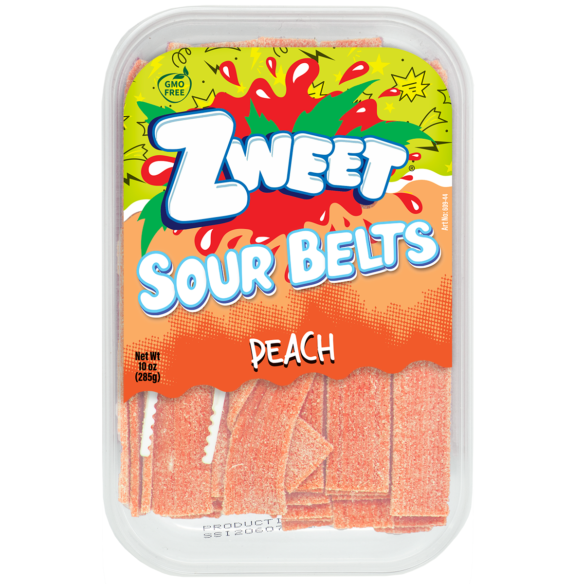 Zweet Sour Peach Belts | 10oz Container – SoHo Candy